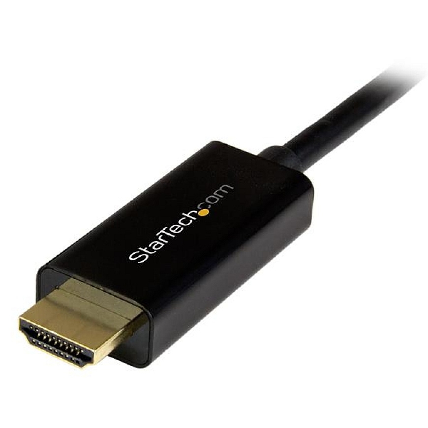 StarTech.com DP2HDMM1MB video kabeļu aksesuārs 1 m DisplayPort HDMI Type A (Standard) Melns – 4