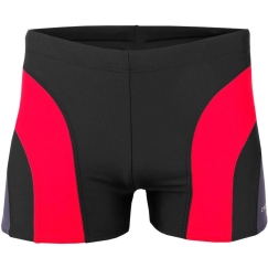Meeste ujumistrikoo Crowell Sykes kol.01 must-punane-hall (XL)