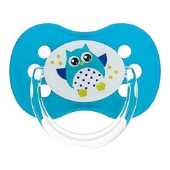 CANPOL BABIES silikoninis simetrinis čiulptukas OWL, 18 mėn+, 22/570