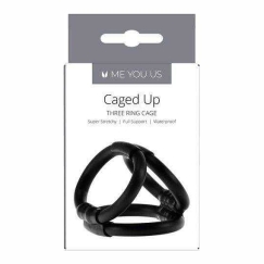 Me You Us Ring - Aš tu mus in the cage Rooster cage Black