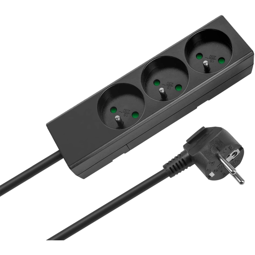 Rebel Electro Pagarinātājs, 3 kontaktligzdas, 2