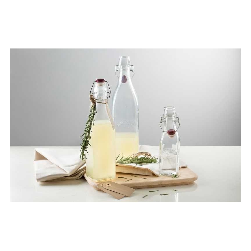 Square bottle with closure 0.55 l / Kilner – 2