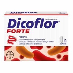 Dicoflor Forte probiotisks uztura bagātinātājs pieaugušajiem un bērniem, 10 kapsulas