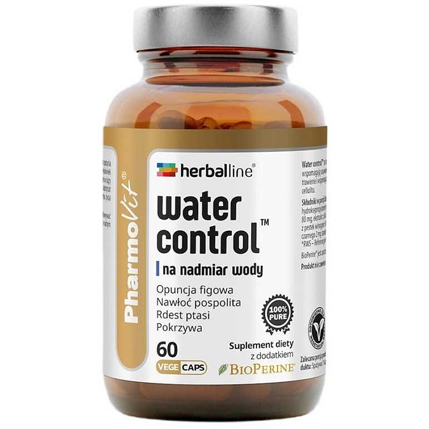 Pharmovit Maisto papildas vandens pertekliui kontroliuoti, 60 kapsulių