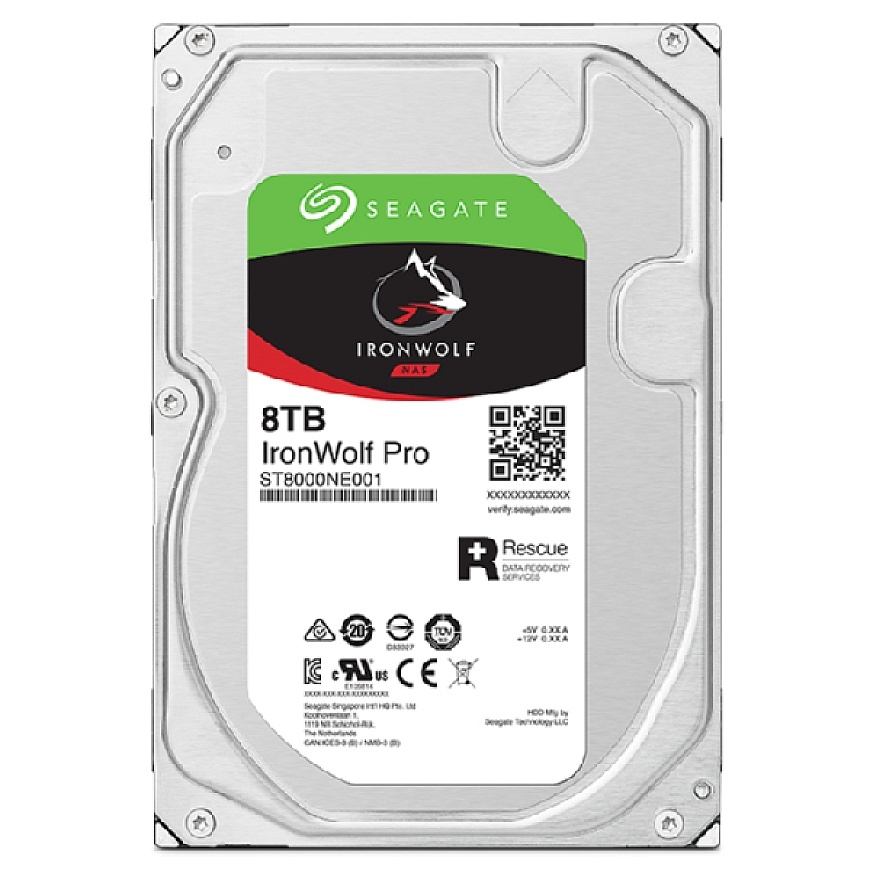Seagate IronWolf Pro ST8000NT001 internal hard drive 8 TB 7200 RPM 256 MB 3.5" Serial ATA III – 4
