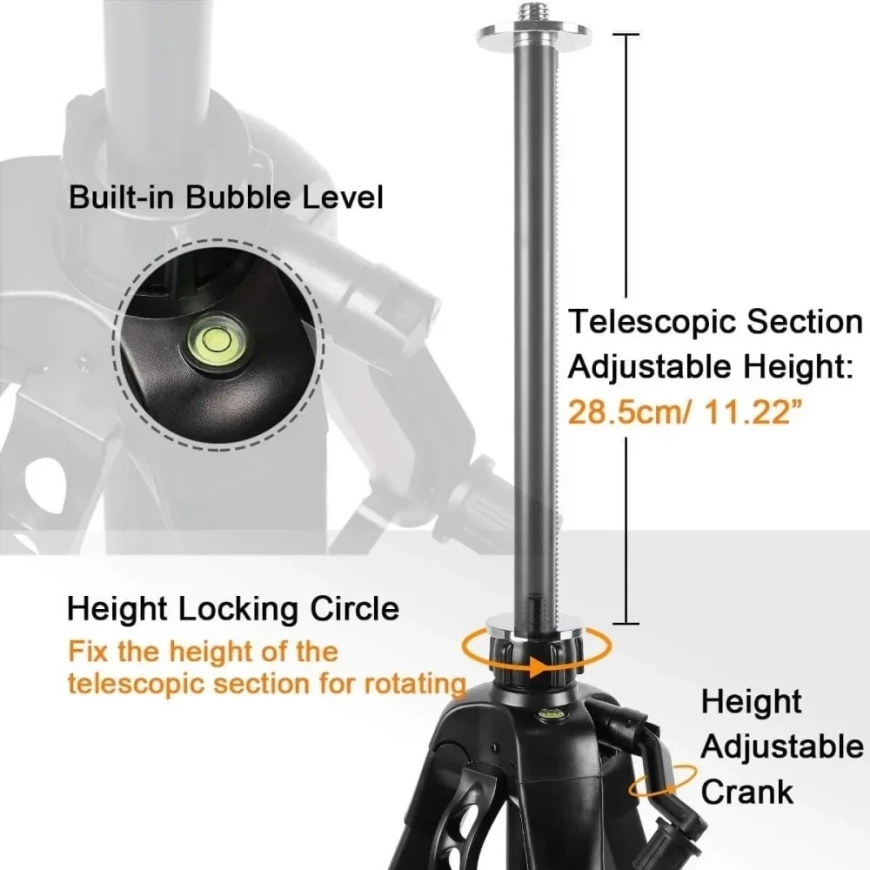 HUEPAR TPD16 Adjustable Tripod – 5