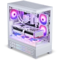 "Phanteks XT View Matrix" computer case, mid-tower type, E-ATX, tempered glass, "Matrix LED" – White "Phanteks XT View Matrix" computer case, mid-tower type, E-ATX, tempered glass, "Matrix LED" – White