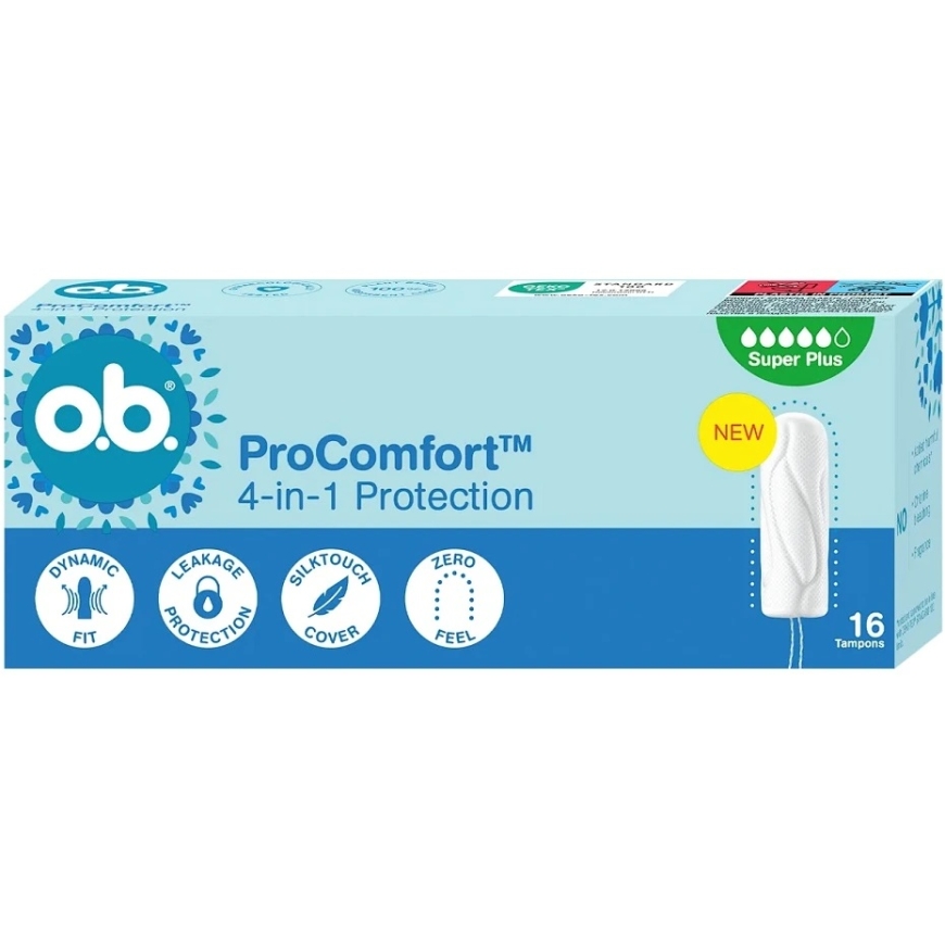 O.B. ProComfort Super Plus tamponai 16 vnt.