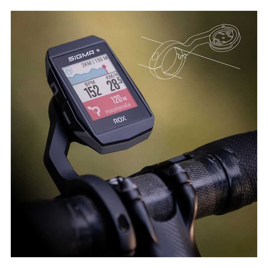 SIGMA ROX 11.1 Evo GPS Pyörätietokone Musta HR Set
