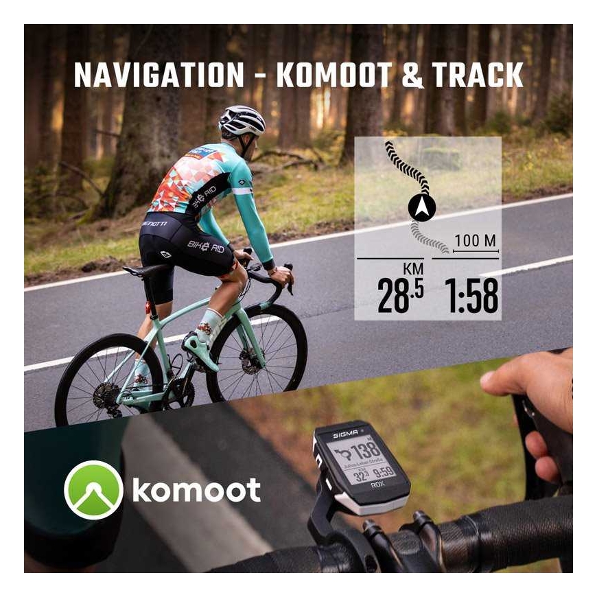 SIGMA ROX 11.1 Evo GPS Pyörätietokone Musta HR Set – 2
