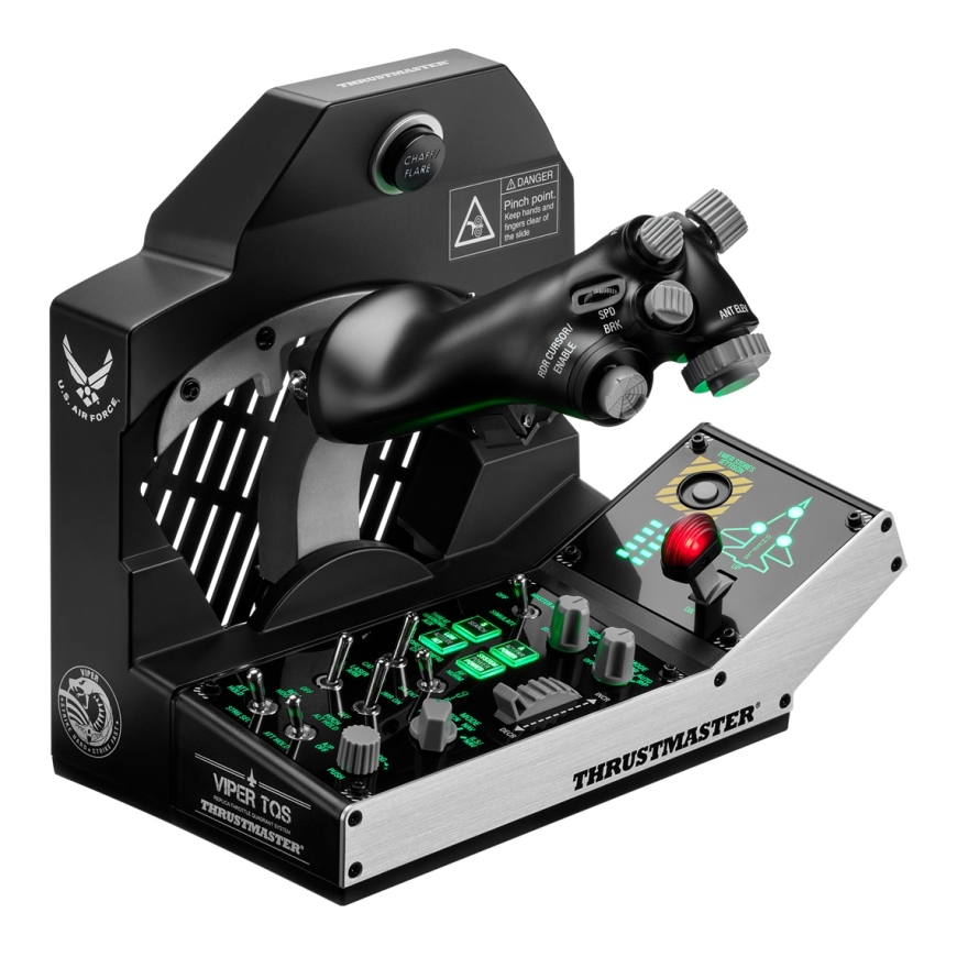 Thrustmaster Viper TQS Mission Pack Black USB Flight Sim Analogue / Digital PC