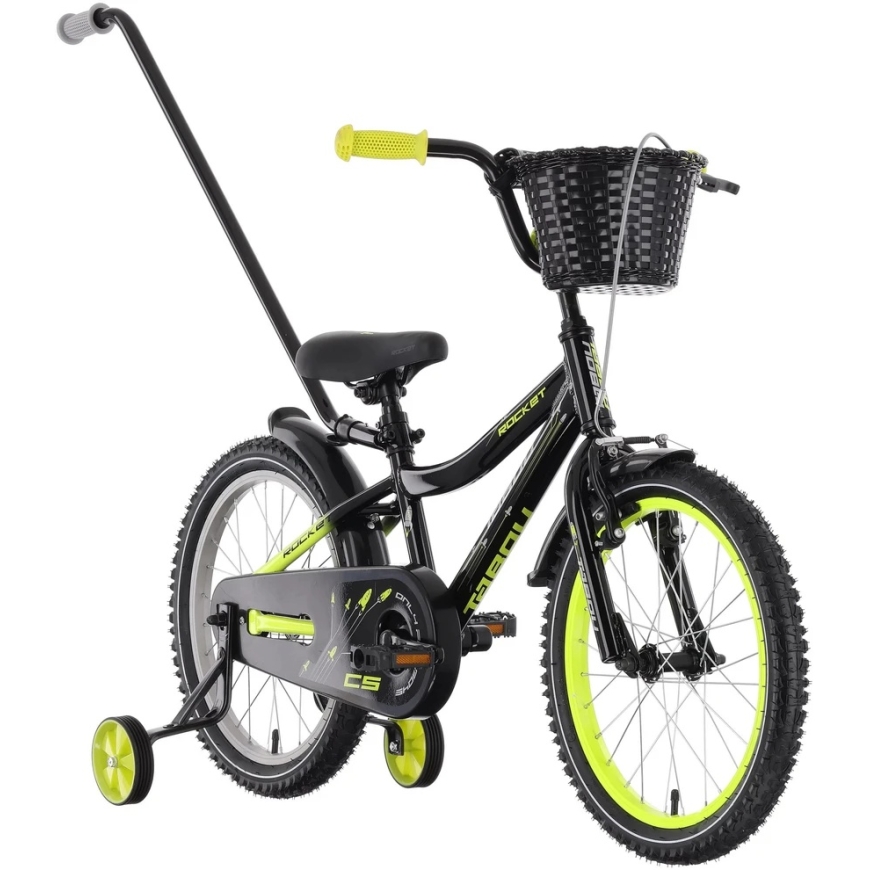 Dviratis Tabou Rocket CS Alu 12 juodas-lime – 2