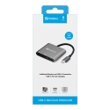 Sandberg 136-00 USB-graafikaadapter Alumiinium, Valge Sandberg 136-00 USB-graafikaadapter Alumiinium, Valge