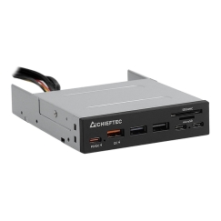 Chieftec CRD-908H kortelių skaitytuvas USB 3.2 Gen 1 (3.1 Gen 1) Vidinis Juoda