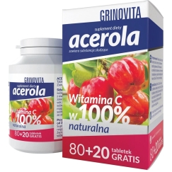 Grinovita Acerola toitumispreparaat 100 tabletti lahustamiseks