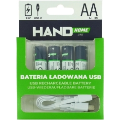 Plastrol Lataava USB-C akku, 2600 mWh, 4xAA