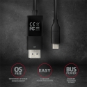 Axagon RVC-DPC video cable adapter 1.8 m USB Type-C DisplayPort Black Axagon RVC-DPC video cable adapter 1.8 m USB Type-C DisplayPort Black