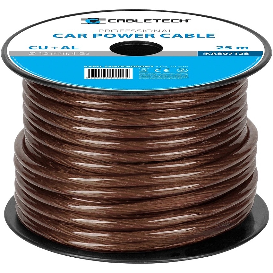 Кабель Cabletech 4Ga OD10mm CU+AL для автомобилей