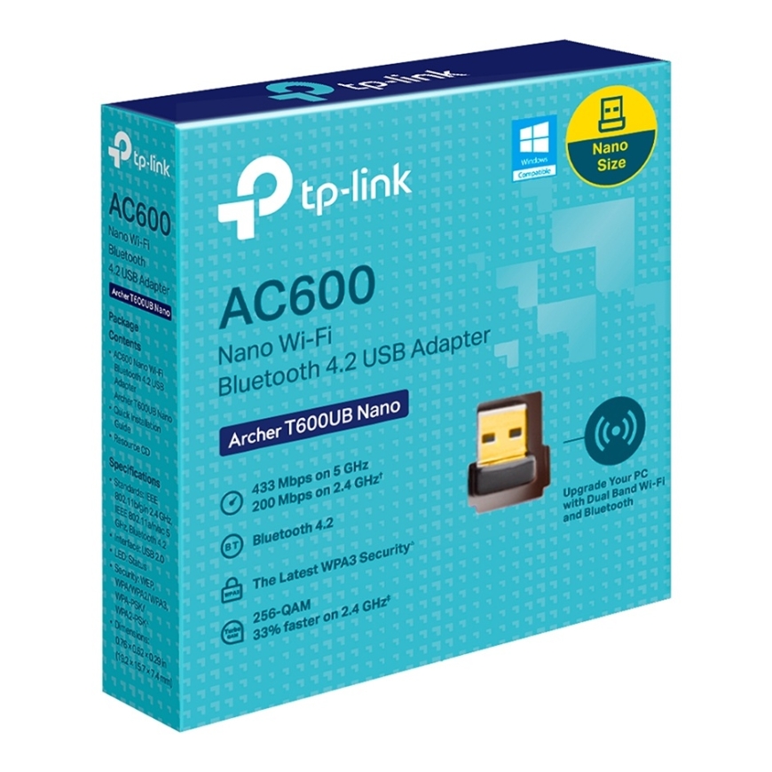 TP-Link ARCHER T600UB NANO сетевая карта Беспроводная ЛВС 433 Мбит/с – 2
