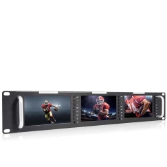 Monitoris - Feelworld T51 Plus H 2RU Rackmount 3x5.5" Full HD HDMI CVBS
