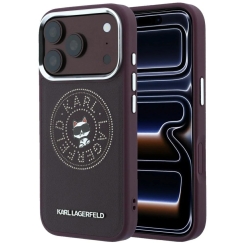 Karl Lagerfeld Point & Choupette Sketch MagSafe -kotelo iPhone 18 Pro / 17 Pro: bordoon väri