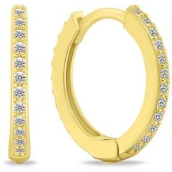 Brilio Silver Gold-Plated Rings with Clear Cubic Zirconia EA1280Y