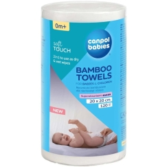 CANPOL BABIES bambusa salvetes bērniem un mazulim, 120 gab., 1/661