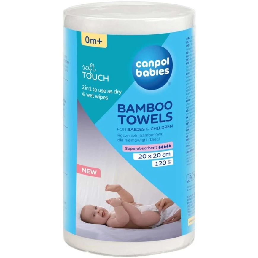CANPOL BABIES bambusa salvetes bērniem un