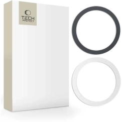 Tech-Protect MagMat MagSafe Universal Magnetic Ring - Black / Silver (2 pcs.)
