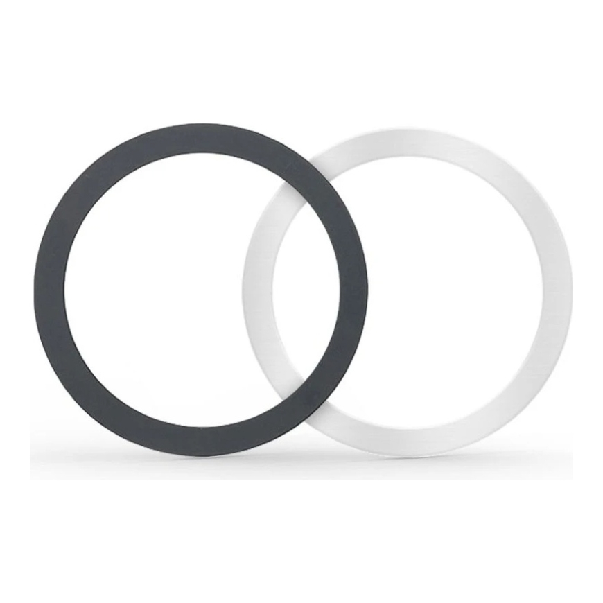 Tech-Protect MagMat MagSafe Universal Magnetic Ring - Black / Silver (2 pcs.) – 2