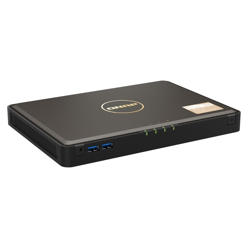 QNAP TBS-464 NAS Desktops Intel® Celeron® N5105 8 GB DDR4 0 TB QNAP Turbo System Melns – 3