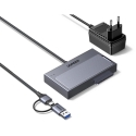 M.2 NVMe/SATA-adapteri UGREEN D320 USB 3.2 USB–USB-C
