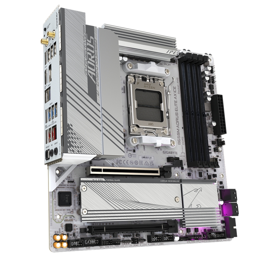 GIGABYTE B650M AORUS ELITE AX ICE Motherboard – 3