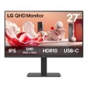 LG 27BA65QB-B.AEU PC lamekuvar 68,6 cm (27") 2560 x 1440 pikslit Wide Quad HD LED Must LG 27BA65QB-B.AEU PC lamekuvar 68,6 cm (27") 2560 x 1440 pikslit Wide Quad HD LED Must