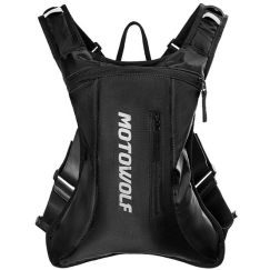 Kuprinė MotoWolf Hydration Juodas MB7B, su vandens talpa