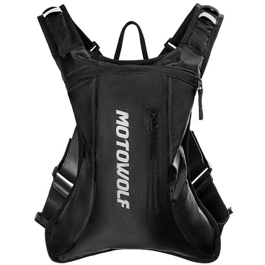 MotoWolf Hydration -reppu Musta MB7B, veden säilytysosalla