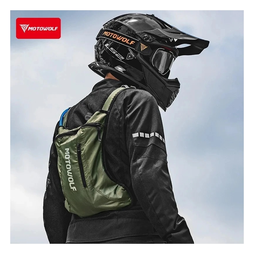 MotoWolf Hydration Backpack Black MB7B, with water capacity – 2