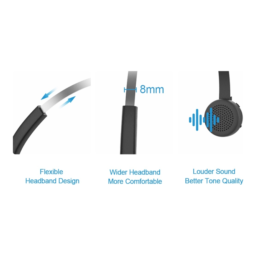 Conceptronic POLONA Wireless Bluetooth Headset with Charging Dock & Bluetooth USB Audio Adapter – 4