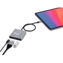 Equip 133488 USB ekrano adapteris 3840 x 2160 pikseliai Juoda, Pilka Equip 133488 USB ekrano adapteris 3840 x 2160 pikseliai Juoda, Pilka