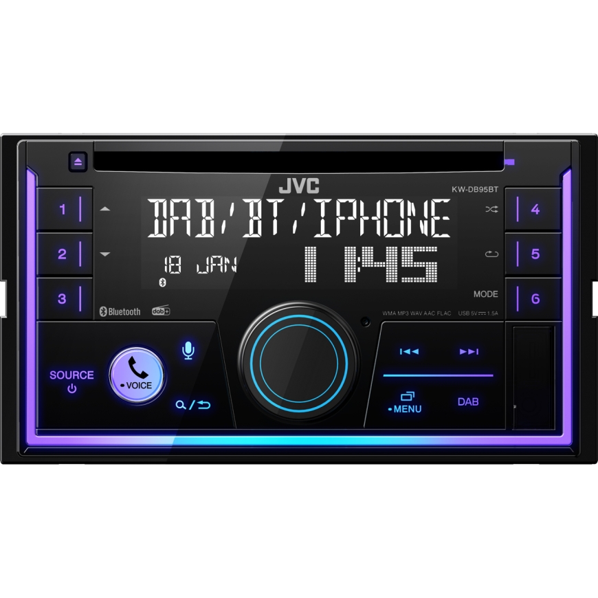 JVC KW-DB95BT Black 200 W Bluetooth – 2