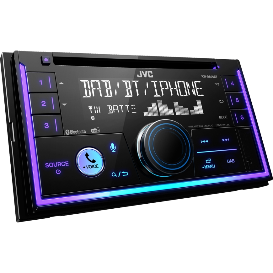 JVC KW-DB95BT Black 200 W Bluetooth – 3