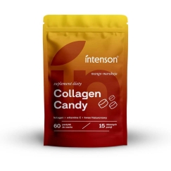 Intenson Collagen gummy dietary supplement with mango and passion fruit flavor, 60 tablets