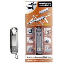 Compact Stainless Steel Multifunctional Tool "Green Bell", GT-108