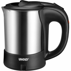 Unold 18575 elektrikann 0,5 l 1000 W Must, Roostevaba teras
