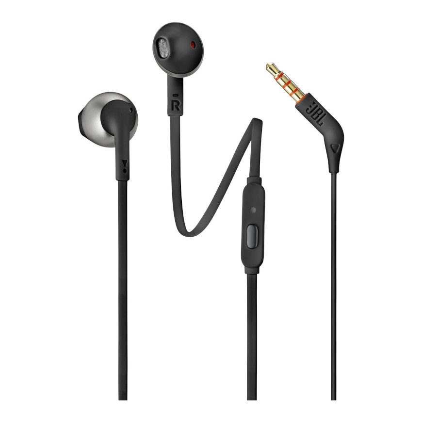 JBL Tune 205 Austiņas Vadu Ausīs Zvani / mūzika Melns – 2