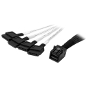 StarTech.com SAS43SAT1M SAS-kaabel 1 m Must, Hõbe StarTech.com SAS43SAT1M SAS-kaabel 1 m Must, Hõbe