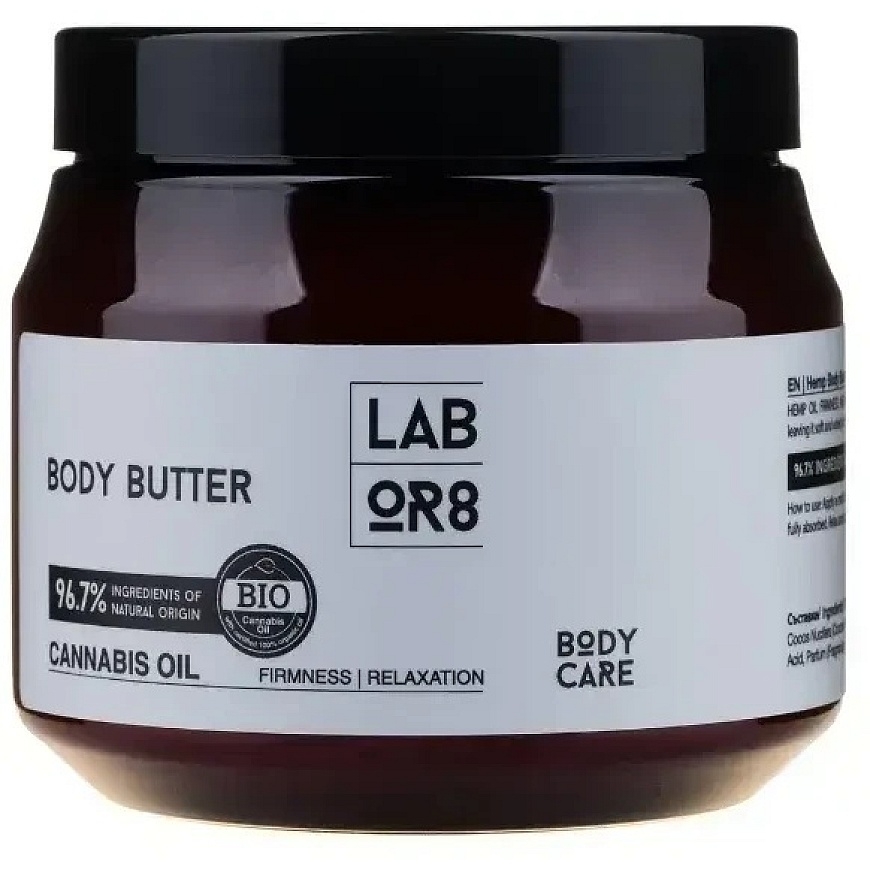 LABOR8 Hemp Mitrinošs ķermeņa sviests, 250 ml – 3