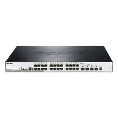 D-Link DGS-1510-28XMP Vadīts L2/L3 Gigabit Ethernet (10/100/1000) Power over Ethernet (PoE) Melns, P