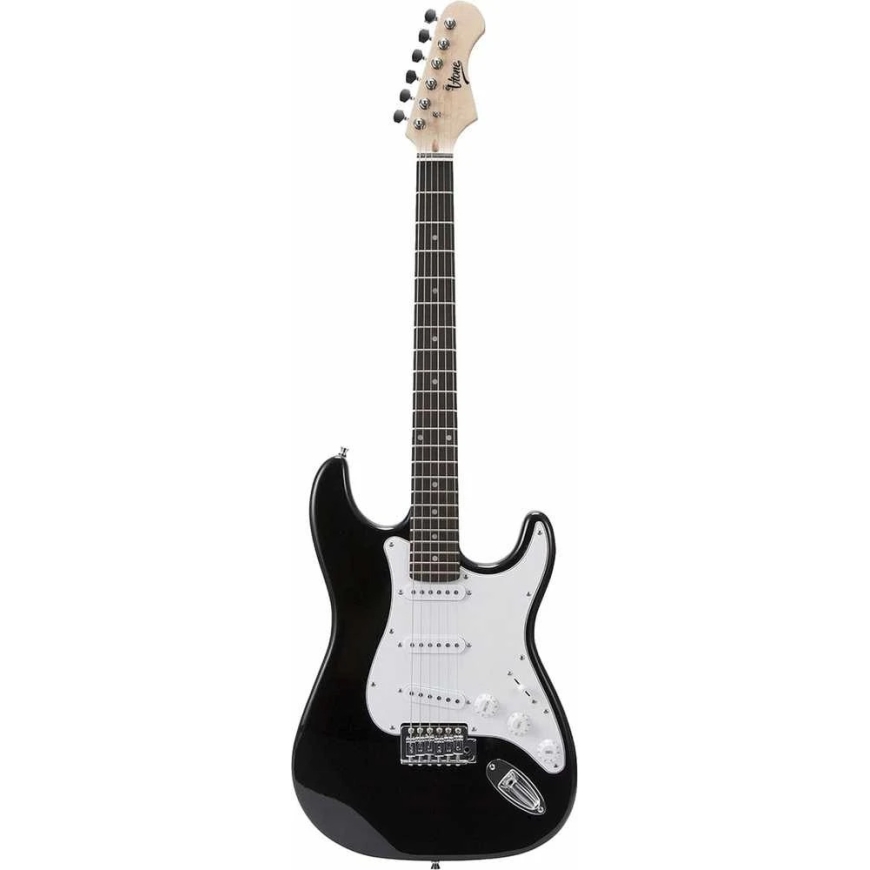 Carruzzo V-TONE EGA 39 BK elektrinė gitara 4/4 Stratocaster 39" SSS rinkinys – 5