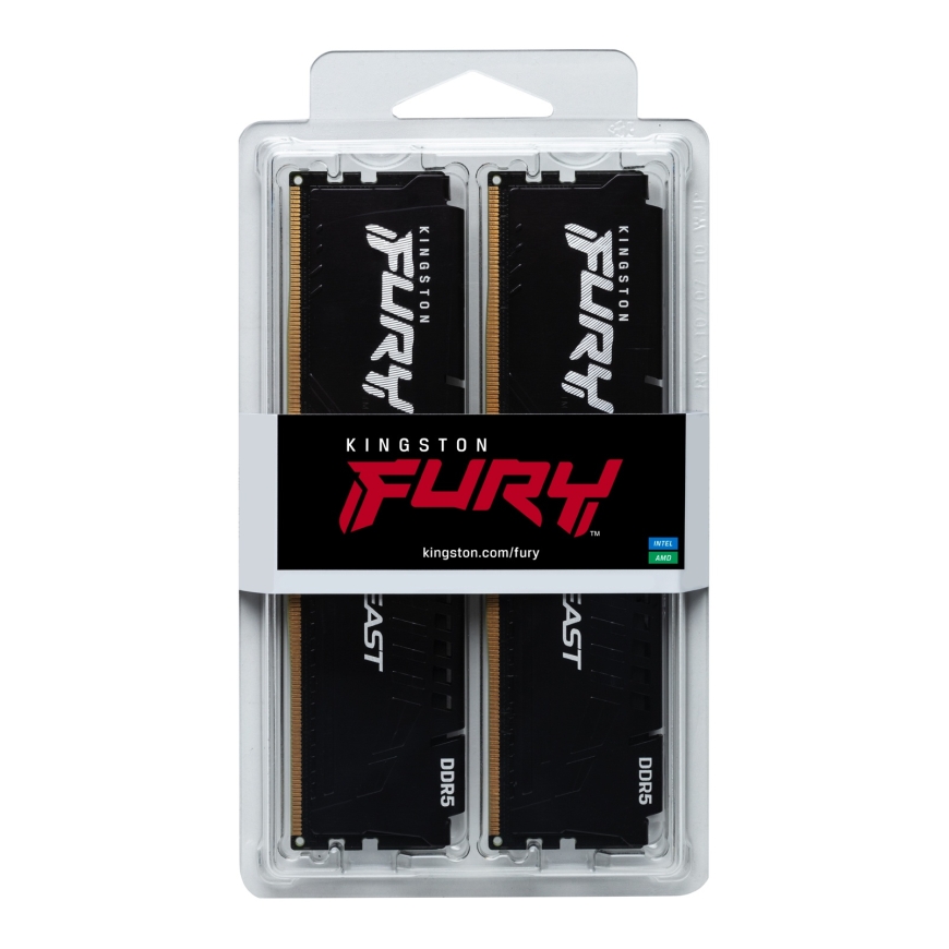 Kingston Technology FURY Beast atmiņas modulis 32 GB 2 x 16 GB DDR5 5600 MT/s 288-pin DIMM – 5